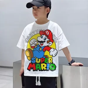 Super Mario T-shirt Enfant 6 à 14ans Tshirt Jeux Video Teshirt Gaming Garçon & Fille