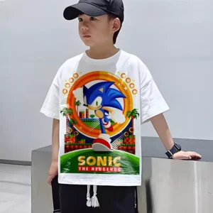 Tshirt Jeux Video Gaming T-shirt Enfant 6 à 14ans Sonic Teshirt Garçon & Fille
