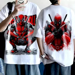 T-shirt DeadPool Oversize Teshirt Anime Marvel Comics Tshirt