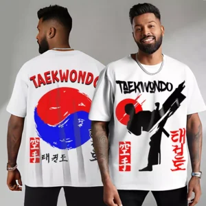 T-shirt Taekwondo Adulte & Enfant (6 à 14ans) + (S-M-L) Tshirt Sport Teshirt Unisex