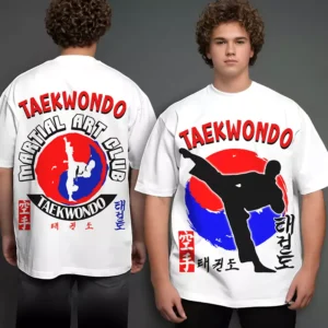 Tshirt Sport T-shirt Taekwondo Adulte & Enfant (6 à 14ans) & (S-M-L) Teshirt Unisex