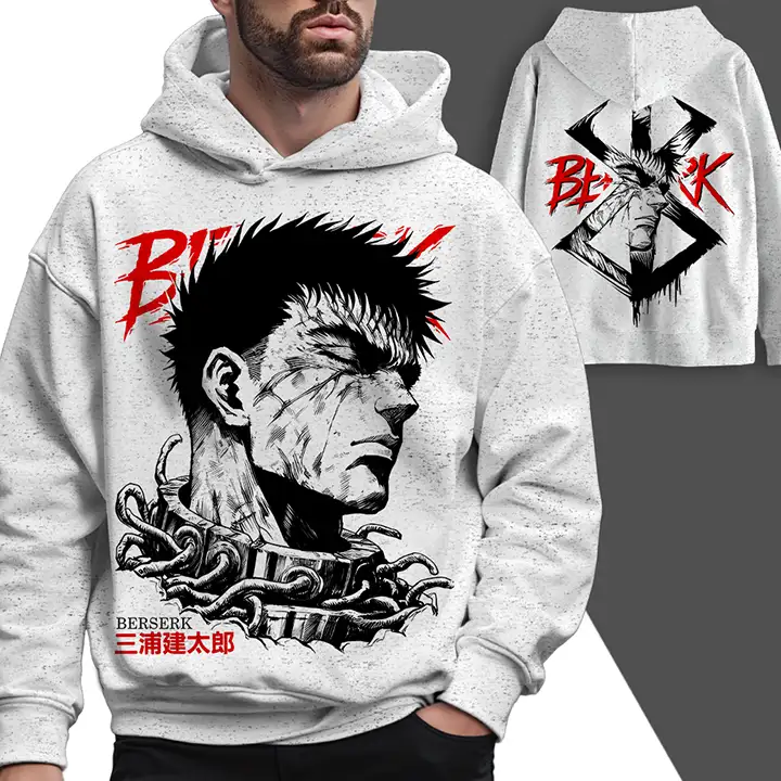 Berserk Sweatshirt Homme & Femme Anime Japan Capuchon Molleton Hoodie Capuche