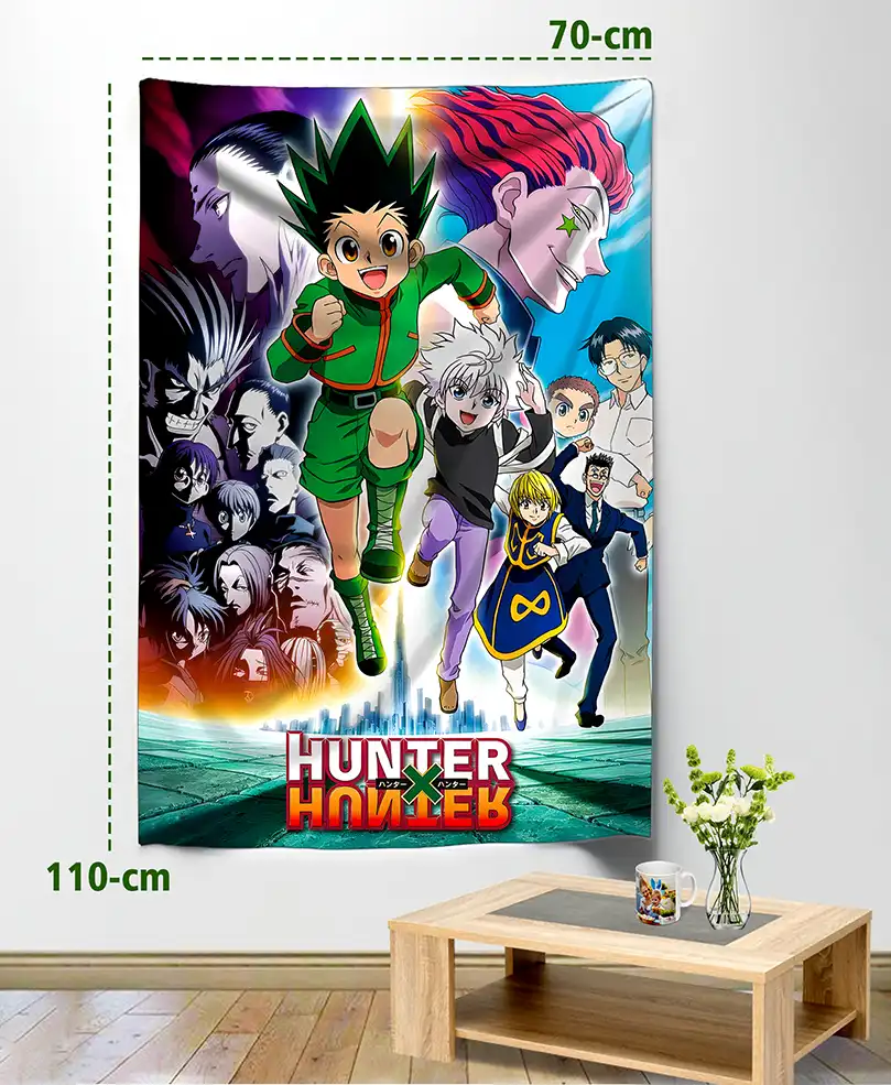 Hunter x Hunter FLAG DRAPEAU POSTER Anime Manga Décoration (110cm X 70cm)
