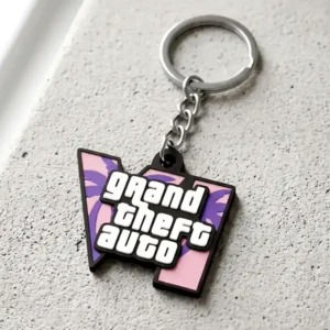 Porte Clé GTA 6 Gaming Keychain Décoration Jeux Video GTA-VI