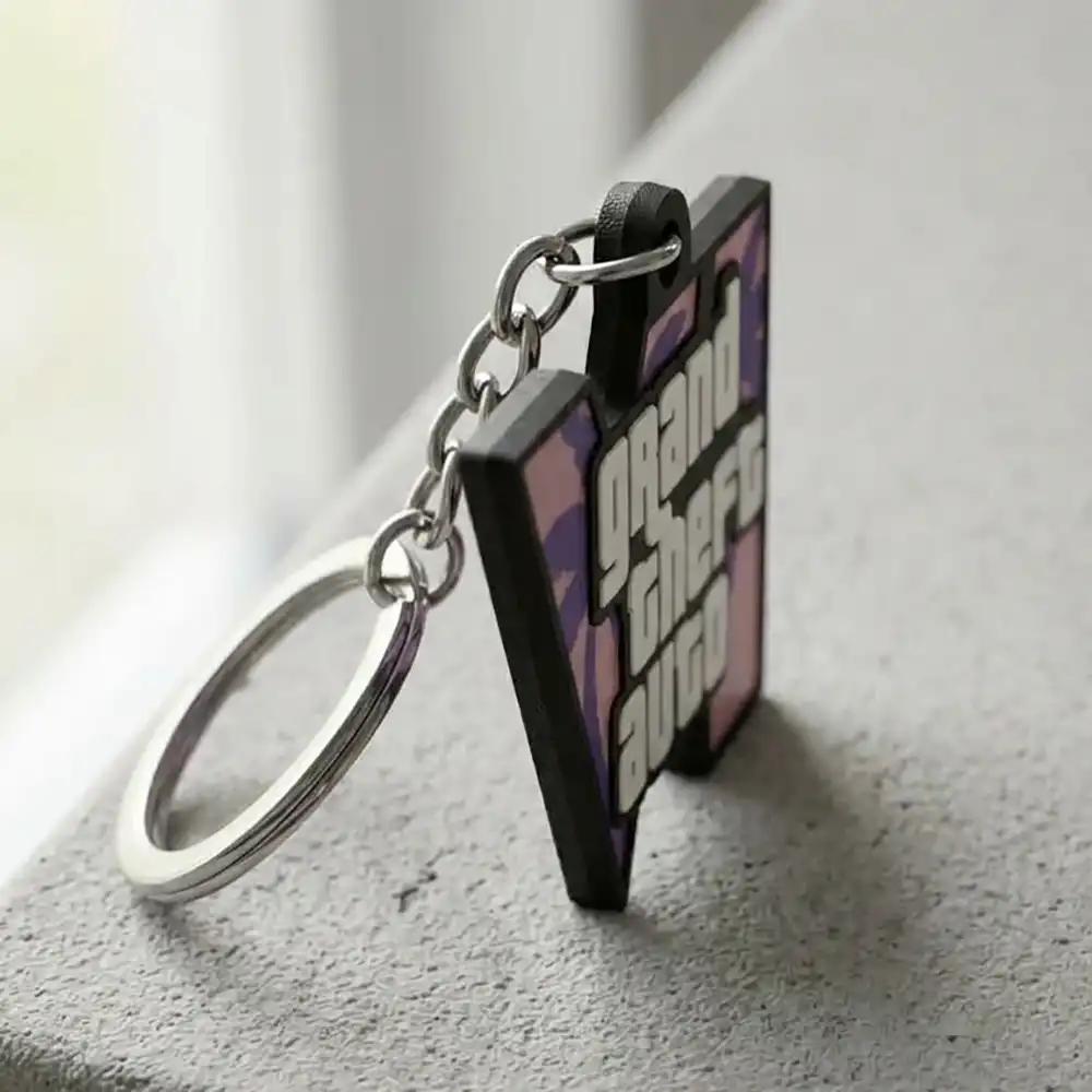 Porte Clé GTA 6 Gaming Keychain Décoration Jeux Video GTA-VI – Image 4