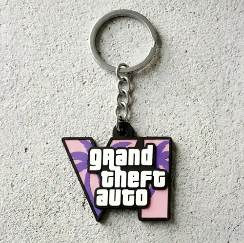 Porte Clé GTA 6 Gaming Keychain Décoration Jeux Video GTA-VI – Image 5